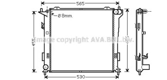 Теплообменник (AVA QUALITY COOLING: HY2181)