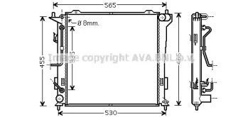 Теплообменник (AVA QUALITY COOLING: HY2182)