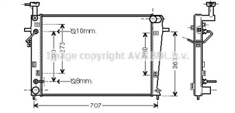 Теплообменник (AVA QUALITY COOLING: HY2211)