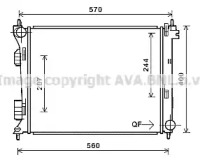 Теплообменник (AVA QUALITY COOLING: HY2274)