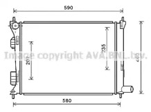 Теплообменник (AVA QUALITY COOLING: HY2277)