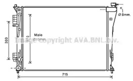 Теплообменник (AVA QUALITY COOLING: HY2306)