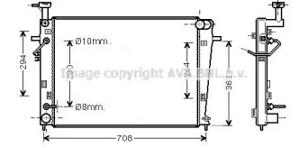 Теплообменник (AVA QUALITY COOLING: HY2455)