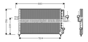 Конденсатор (AVA QUALITY COOLING: HY5045)