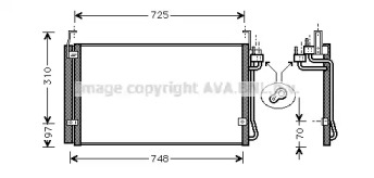 Конденсатор (AVA QUALITY COOLING: HY5071D)