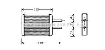 Теплообменник (AVA QUALITY COOLING: HY6069)