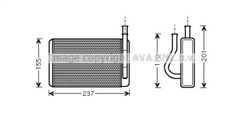 Теплообменник (AVA QUALITY COOLING: HY6089)