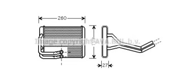 Теплообменник (AVA QUALITY COOLING: HY6122)