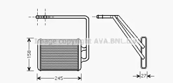 Теплообменник (AVA QUALITY COOLING: HY6141)