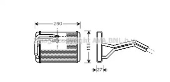 Теплообменник (AVA QUALITY COOLING: HY6143)