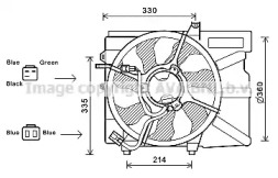 Вентилятор (AVA QUALITY COOLING: HY7525)