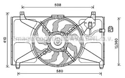 Вентилятор (AVA QUALITY COOLING: HY7537)