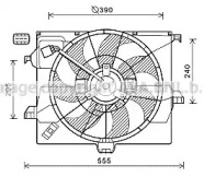 Вентилятор (AVA QUALITY COOLING: HY7545)