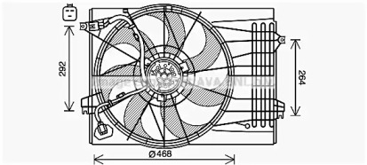 Вентилятор (AVA QUALITY COOLING: HY7572)