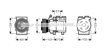 Компрессор (AVA QUALITY COOLING: HYAK219)