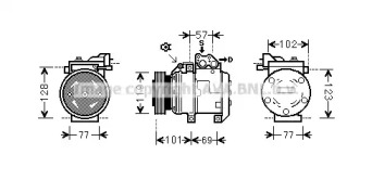 Компрессор (AVA QUALITY COOLING: HYAK222)