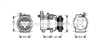 Компрессор (AVA QUALITY COOLING: HYK263)