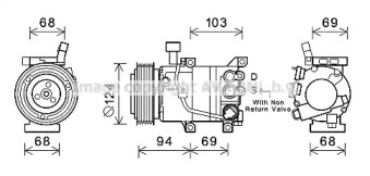 Компрессор (AVA QUALITY COOLING: HYK421)