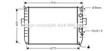 Теплообменник (AVA QUALITY COOLING: IV2050)