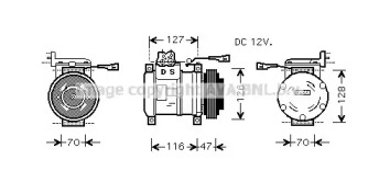 Компрессор (AVA QUALITY COOLING: IVK077)