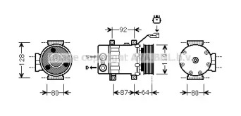 Компрессор (AVA QUALITY COOLING: JEK047)