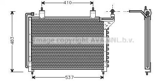 Конденсатор (AVA QUALITY COOLING: JR5013D)