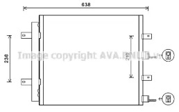 Конденсатор (AVA QUALITY COOLING: JR5051D)