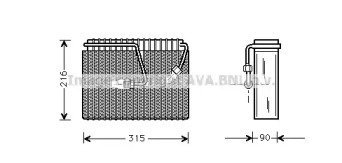 Испаритель (AVA QUALITY COOLING: JRV023)