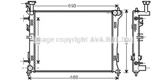 Теплообменник (AVA QUALITY COOLING: KA2160)