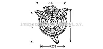 Вентилятор (AVA QUALITY COOLING: KA7510)