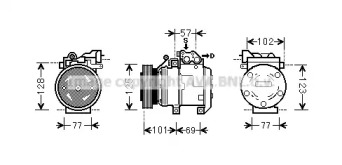 Компрессор (AVA QUALITY COOLING: KAAK211)