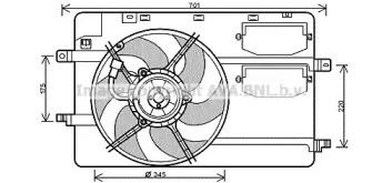 Вентилятор (AVA QUALITY COOLING: MC7506)