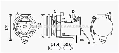 Компрессор (AVA QUALITY COOLING: MCK019)