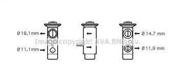 Клапан (AVA QUALITY COOLING: MS1461)