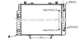 Теплообменник (AVA QUALITY COOLING: MS2132)