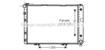 Теплообменник (AVA QUALITY COOLING: MS2154)