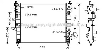 Теплообменник (AVA QUALITY COOLING: MS2271)