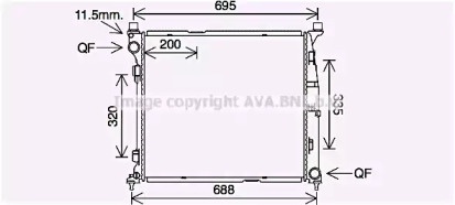 Теплообменник (AVA QUALITY COOLING: MS2695)