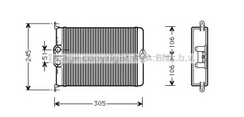 Теплообменник (AVA QUALITY COOLING: MS6239)