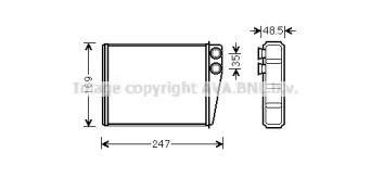 Теплообменник (AVA QUALITY COOLING: MS6673)