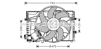 Вентилятор (AVA QUALITY COOLING: MS7507)