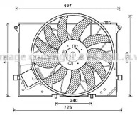 Вентилятор (AVA QUALITY COOLING: MS7581)