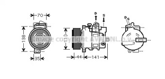 Компрессор (AVA QUALITY COOLING: MSK401)