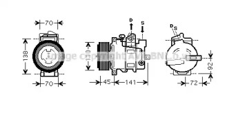 Компрессор (AVA QUALITY COOLING: MSK433)