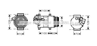 Компрессор (AVA QUALITY COOLING: MSK434)