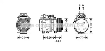 Компрессор (AVA QUALITY COOLING: MSK558)