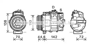 Компрессор (AVA QUALITY COOLING: MSK611)