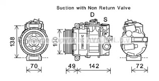 Компрессор (AVA QUALITY COOLING: MSK638)