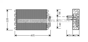 Испаритель (AVA QUALITY COOLING: MSV019)