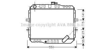 Теплообменник (AVA QUALITY COOLING: MT2061)